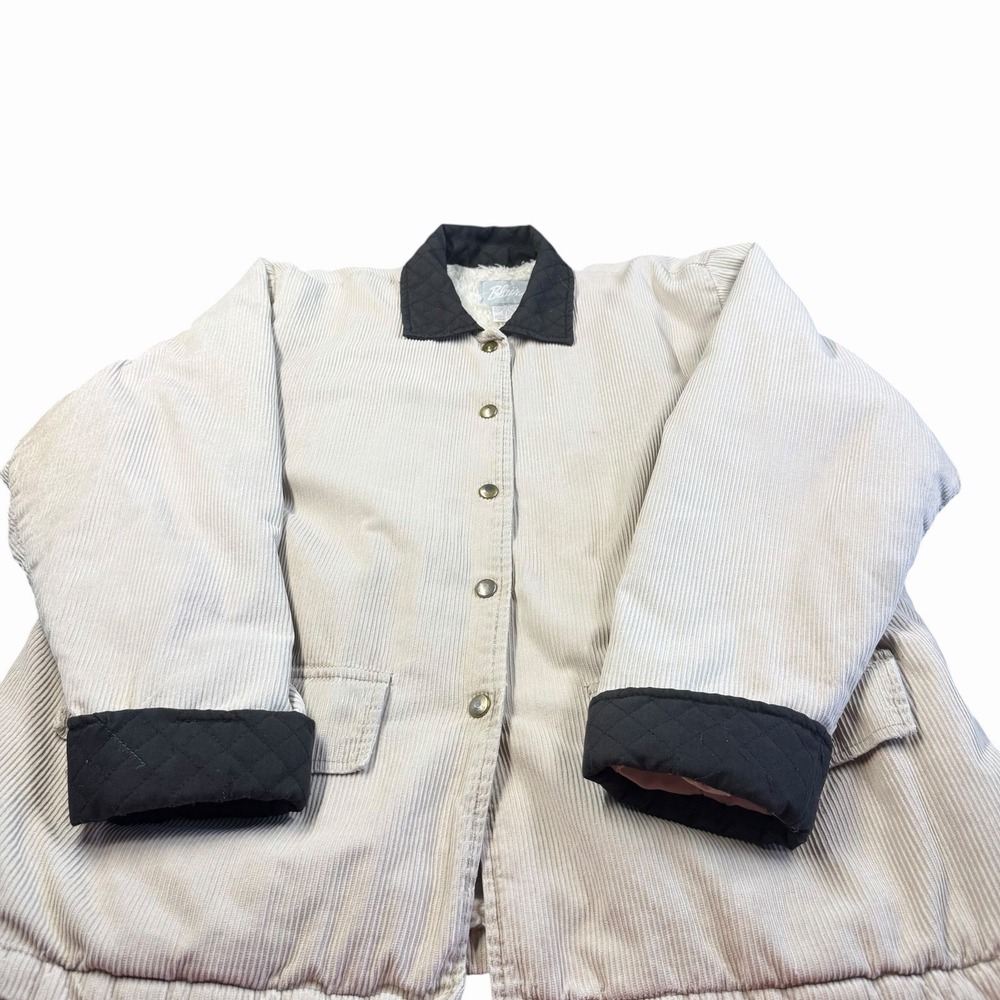 Blaire Quilted Corduroy Barn Jacket with Contrast‎ Collar Size XLG - Picture 2 of 16